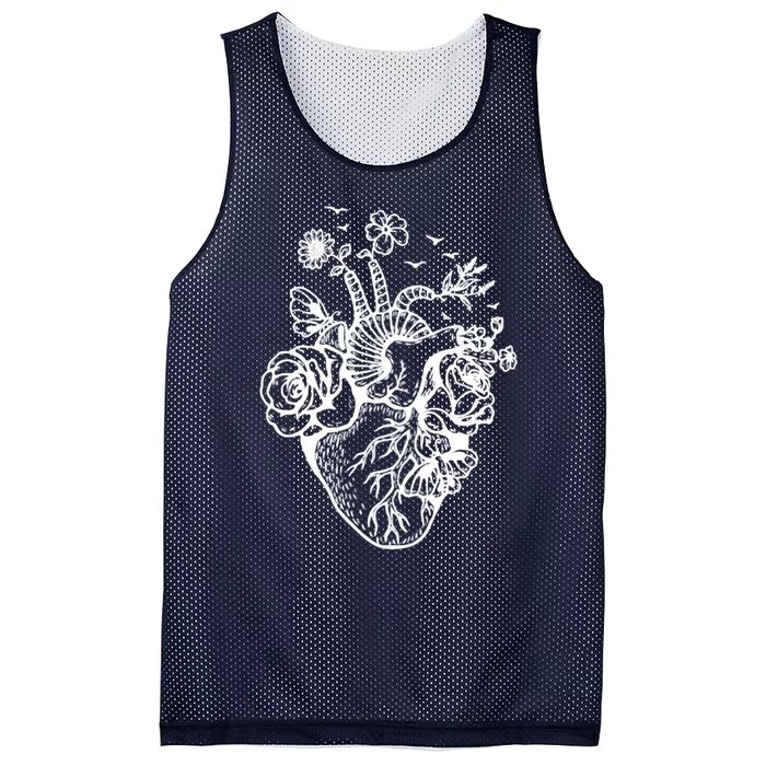 Cute Anatomical Heart Cardiac Nurse Student Gift Mesh Reversible Basketball Jersey Tank