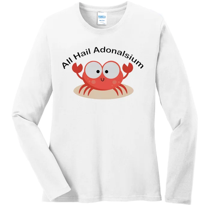 Crab All Hail Adonalsium Ladies Long Sleeve Shirt