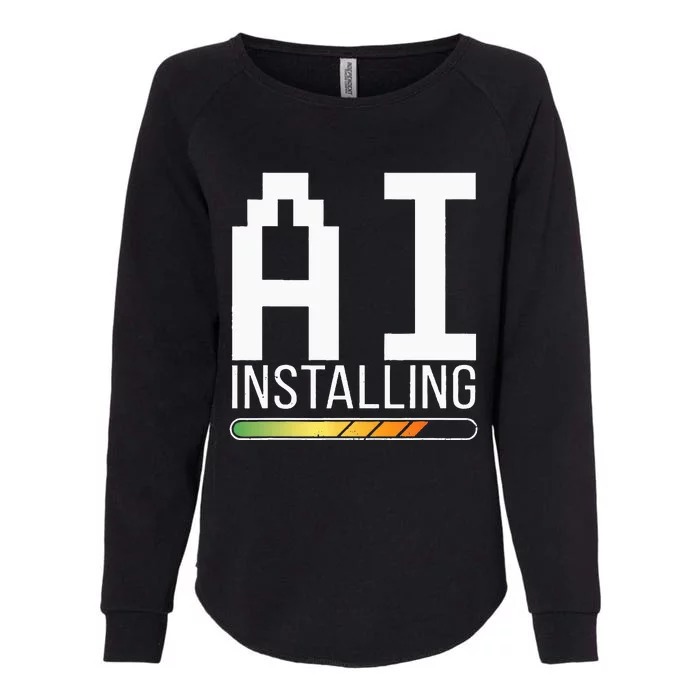 Cognitive AI Installing Womens California Wash Sweatshirt