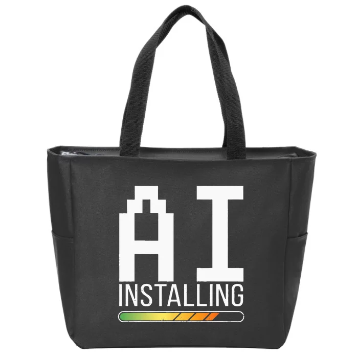 Cognitive AI Installing Zip Tote Bag