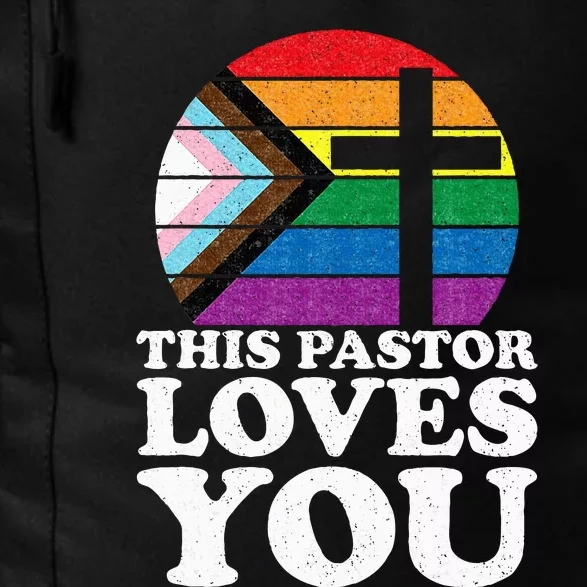 Christian Ally Inclusive Pride Clergy This Pastor Loves You Daily Commute Backpack