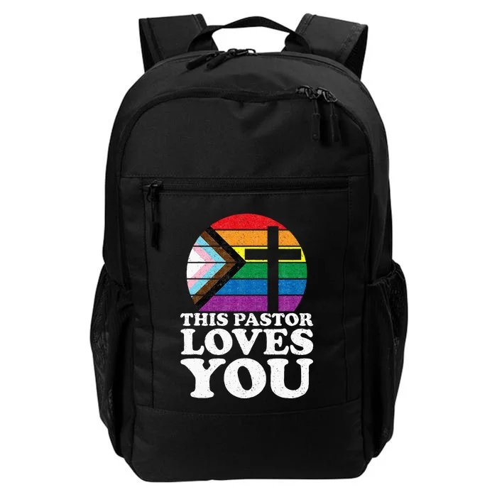 Christian Ally Inclusive Pride Clergy This Pastor Loves You Daily Commute Backpack