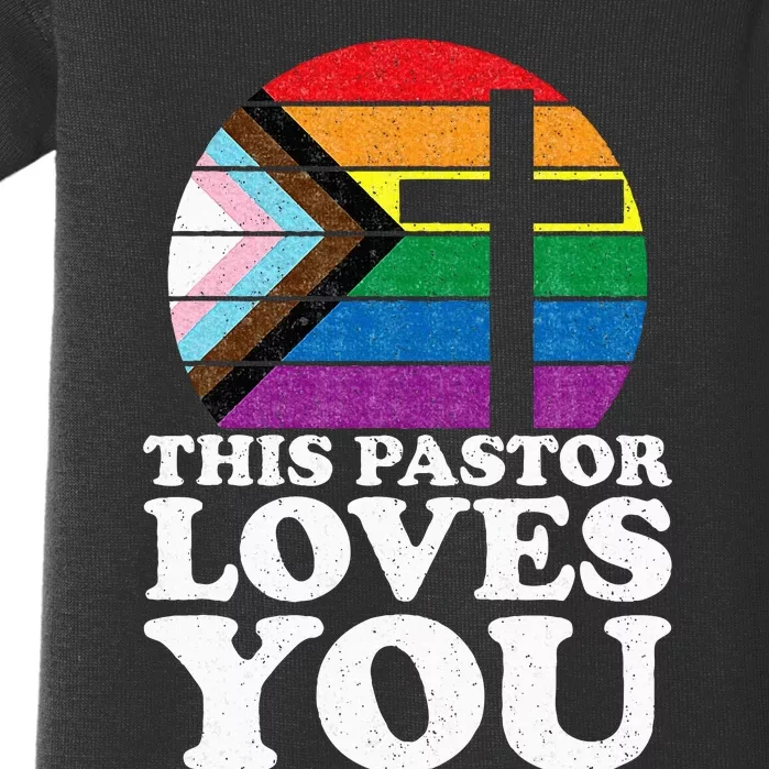 Christian Ally Inclusive Pride Clergy This Pastor Loves You Baby Bodysuit