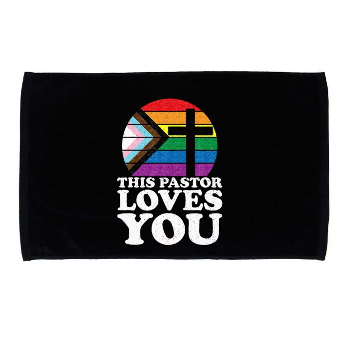 Christian Ally Inclusive Pride Clergy This Pastor Loves You Microfiber Hand Towel