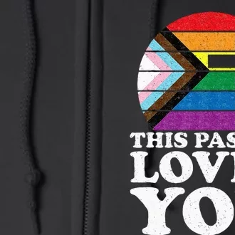 Christian Ally Inclusive Pride Clergy This Pastor Loves You Full Zip Hoodie