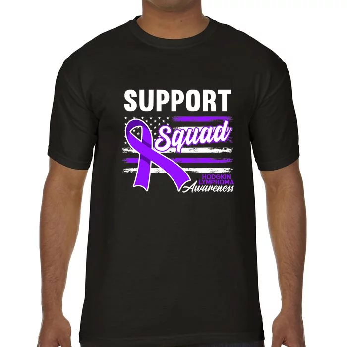 Cancer Awareness I Support Squad I Hodgkin Lymphoma Comfort Colors T-Shirt