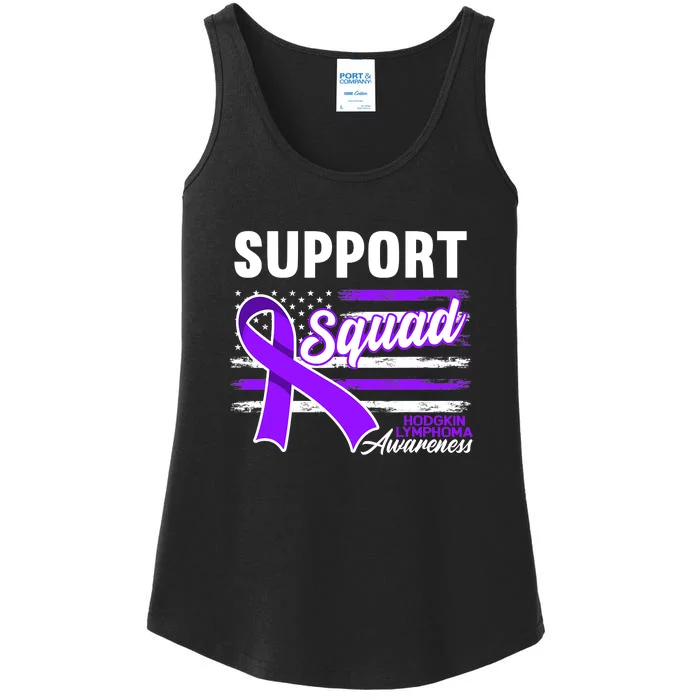 Cancer Awareness I Support Squad I Hodgkin Lymphoma Ladies Essential Tank