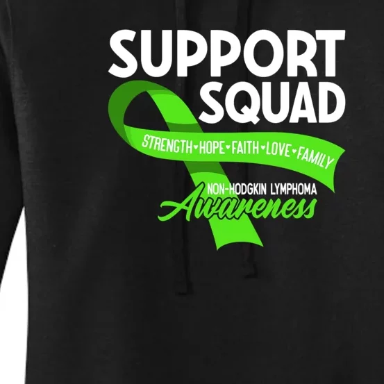 Cancer Awareness I Support Squad NonHodgkin Lymphoma Women's Pullover Hoodie