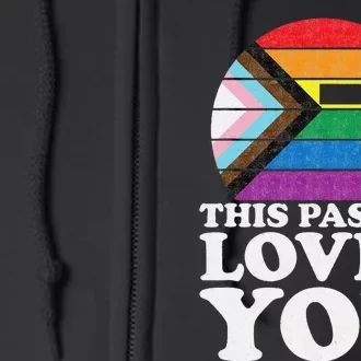 Christian Ally Inclusive Pride Clergy This Pastor Loves You Full Zip Hoodie