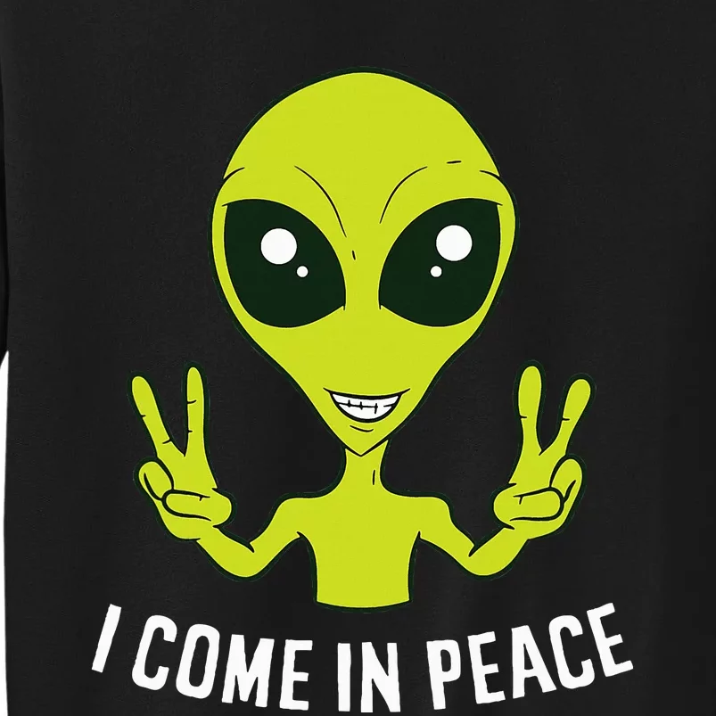 Cute Alien I Come In Peace Space Rave EDM Music Alien Sweatshirt