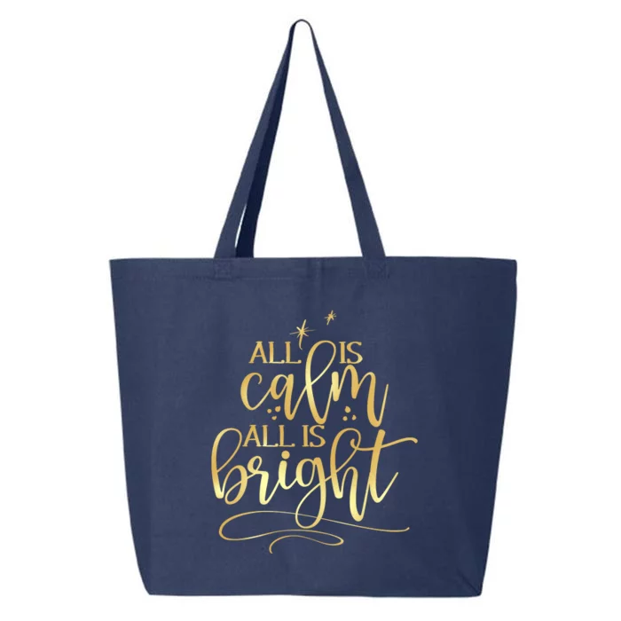 Christmas All Is Calm All Is Bright 25L Jumbo Tote