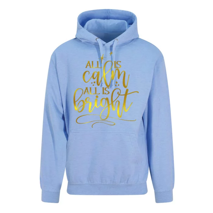 Christmas All Is Calm All Is Bright Unisex Surf Hoodie