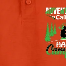 Camper Adventure Is Calling Happy Camping Dog Gift Dry Zone Grid Performance Polo