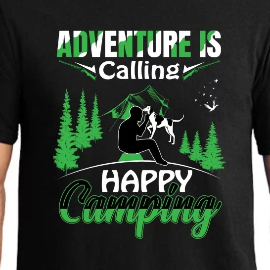 Camper Adventure Is Calling Happy Camping Dog Gift Pajama Set