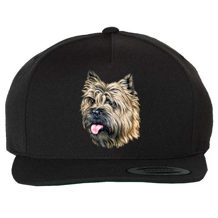 Cairn Terrier Wool Snapback Cap