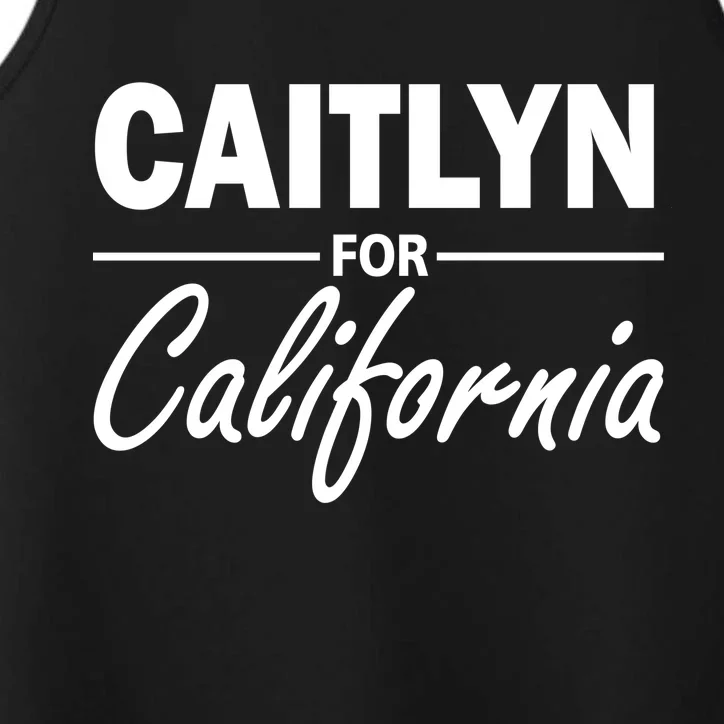 Caitlyn For California Performance Tank