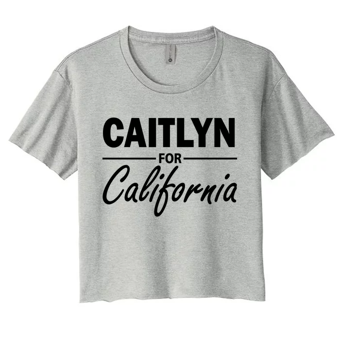 Caitlyn For California Women's Crop Top Tee