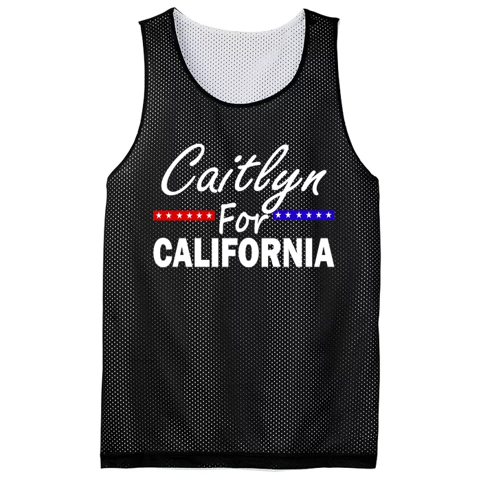 Caitlyn For California Governor Mesh Reversible Basketball Jersey Tank