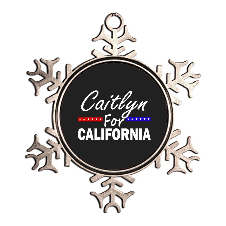 Caitlyn For California Governor Metallic Star Ornament