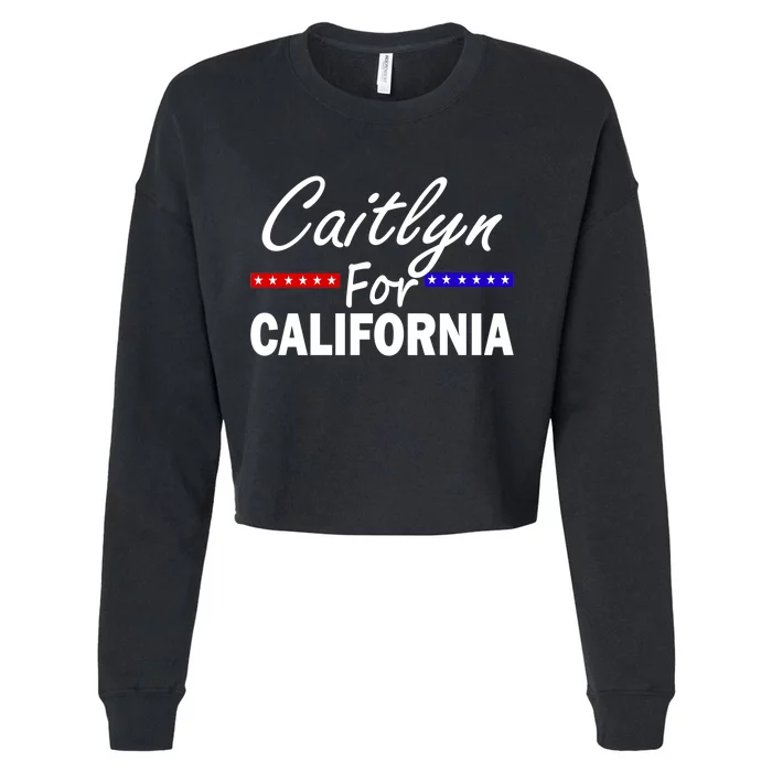 Caitlyn For California Governor Cropped Pullover Crew