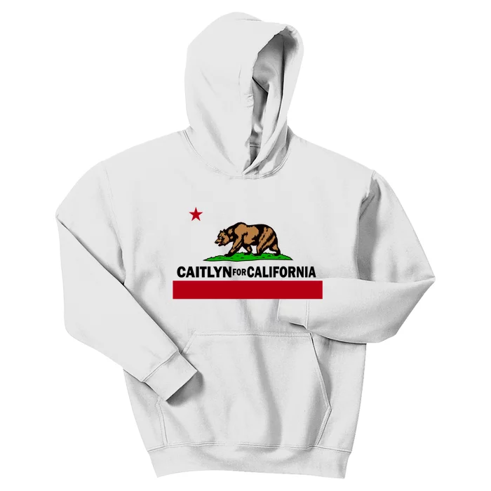 Caitlyn For California Governor Jenner Cali Flag Kids Hoodie