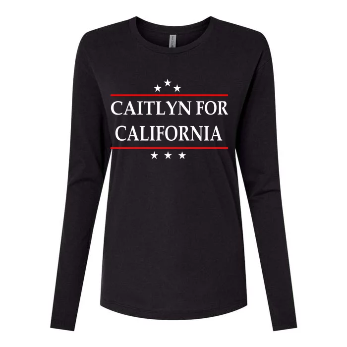 Caitlyn For California Governor Jenner Campaign Womens Cotton Relaxed Long Sleeve T-Shirt