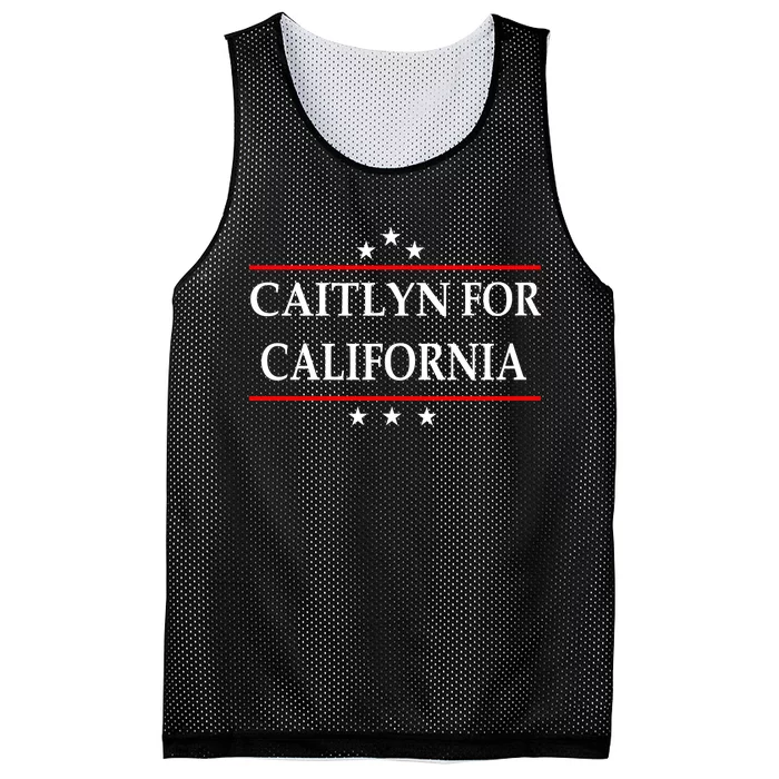 Caitlyn For California Governor Jenner Campaign Mesh Reversible Basketball Jersey Tank