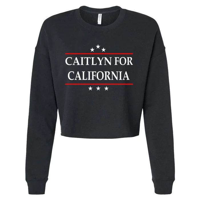 Caitlyn For California Governor Jenner Campaign Cropped Pullover Crew