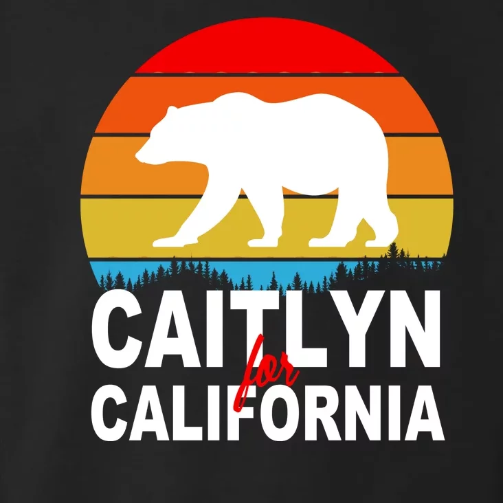 Caitlyn For California Retro Cali Bear Toddler Hoodie