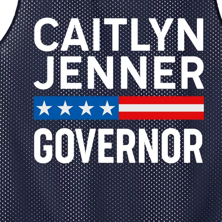 Caitlyn Jenner Governor Election Logo Mesh Reversible Basketball Jersey Tank