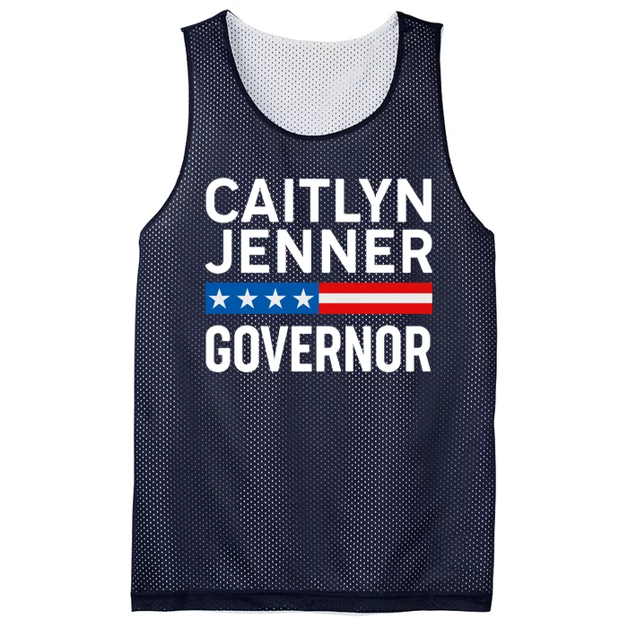 Caitlyn Jenner Governor Election Logo Mesh Reversible Basketball Jersey Tank