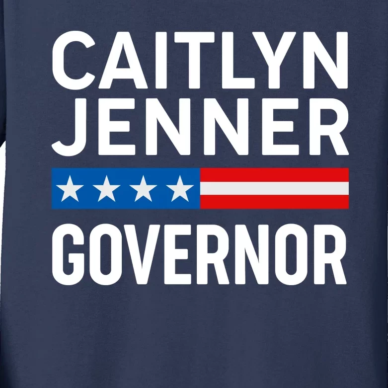 Caitlyn Jenner Governor Election Logo Kids Long Sleeve Shirt