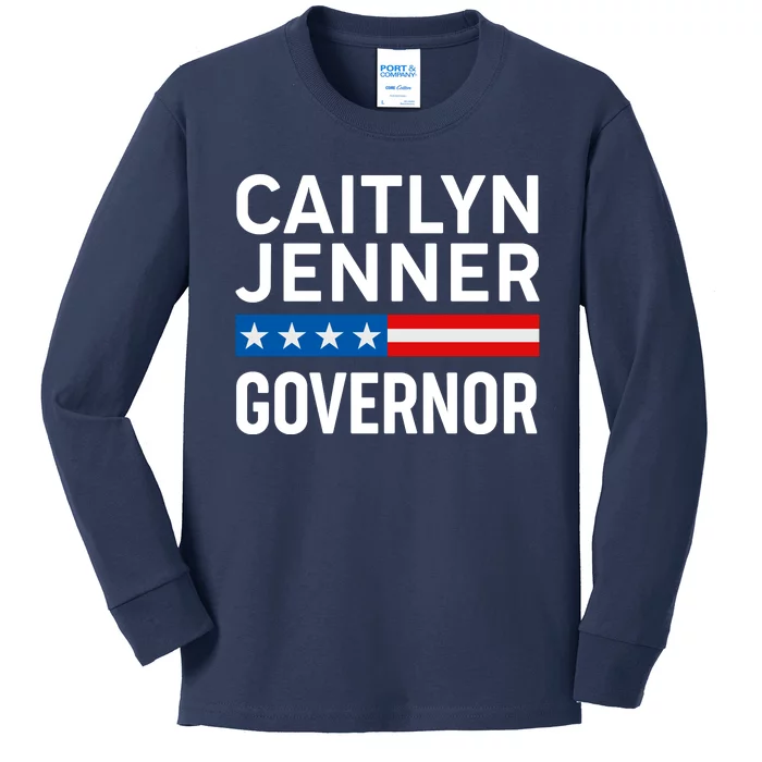 Caitlyn Jenner Governor Election Logo Kids Long Sleeve Shirt