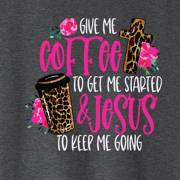 Coffee And Jesus Womens Misses Unisex Plus Size Teacher Women's Crop Top Tee