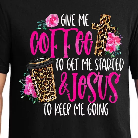 Coffee And Jesus Misses Plus Size Teacher Pajama Set