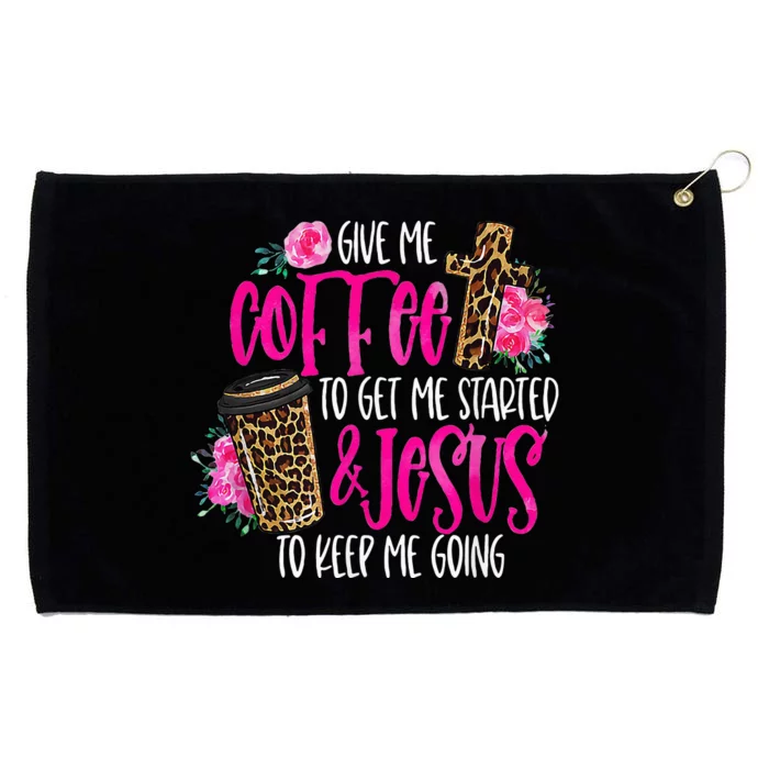 Coffee And Jesus Misses Plus Size Teacher Grommeted Golf Towel