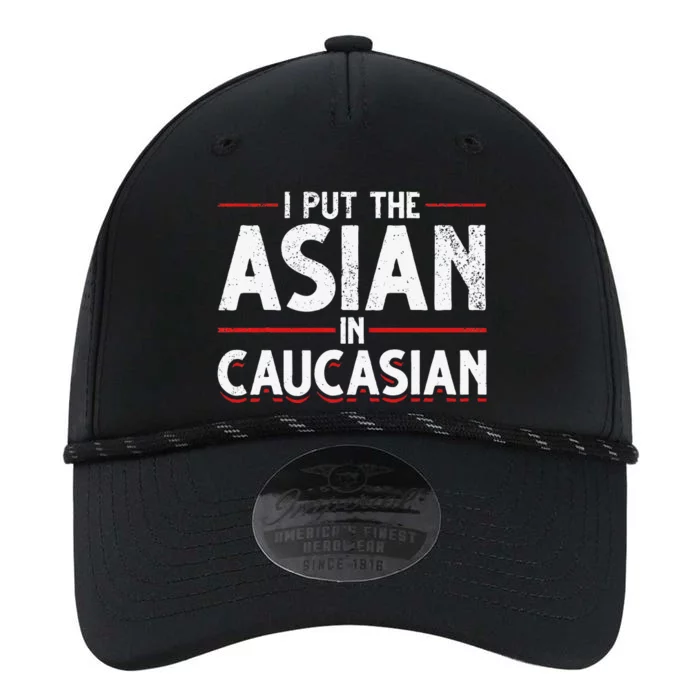 Caucasian Asian Joke Asian I Put The Asian In Caucasian Performance The Dyno Cap