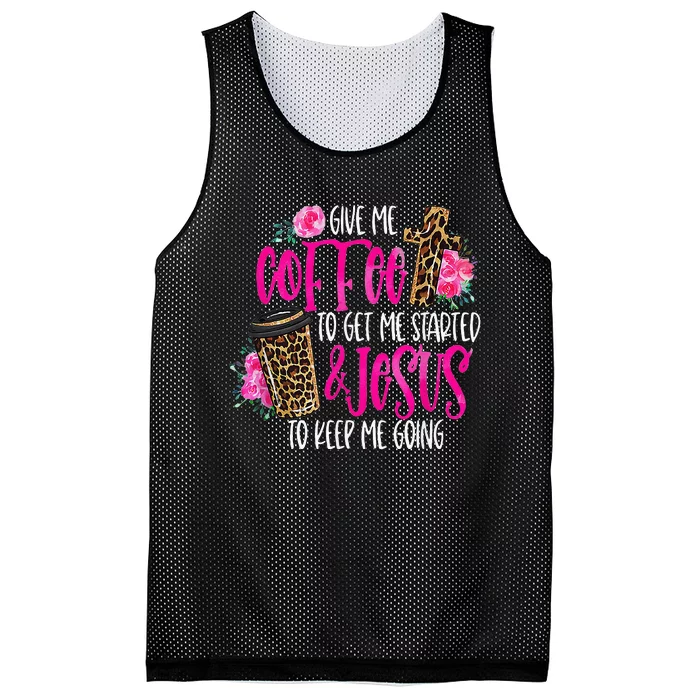 Coffee And Jesus  Womens Misses Unisex Plus Size Teacher Mesh Reversible Basketball Jersey Tank