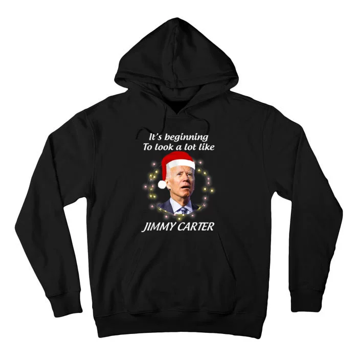 Christmas Anti Joe Biden Funny Republican Tall Hoodie