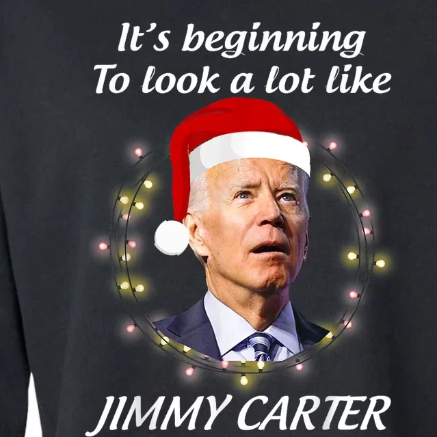 Christmas Anti Joe Biden Funny Republican Cropped Pullover Crew