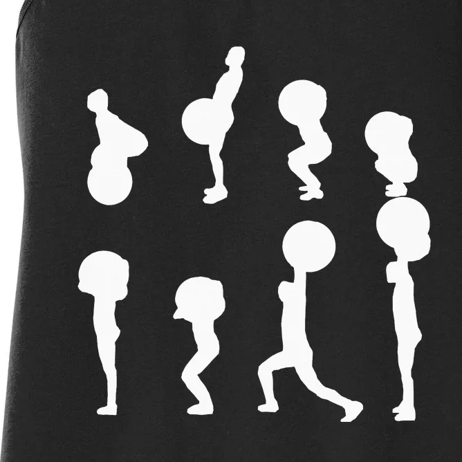 Clean and Jerk Gymwear funny sport lover Women's Racerback Tank