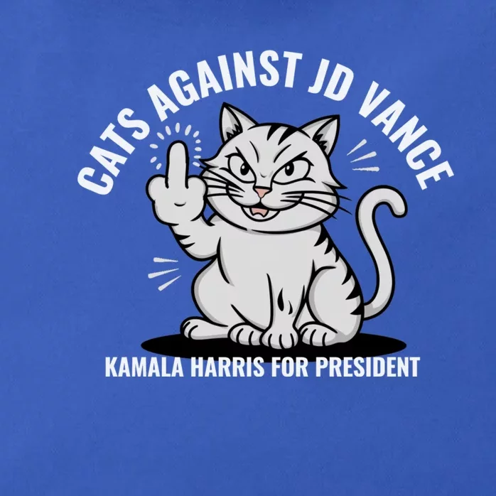 Cats Against Jd Vance Vote For Kamala Harris Childless Cat Lady Response Zip Tote Bag