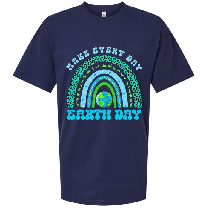 Create A Kinder Planet Earth Day Sueded Cloud Jersey T-Shirt