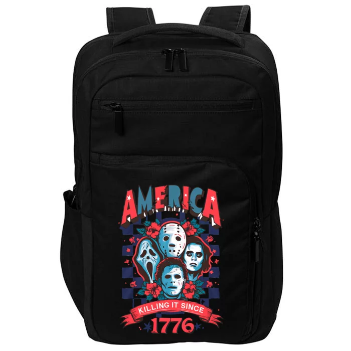 Checkered America Killing It Since 1776 Impact Tech Backpack