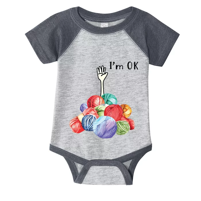 Crochet And Knitting Im Ok Infant Baby Jersey Bodysuit