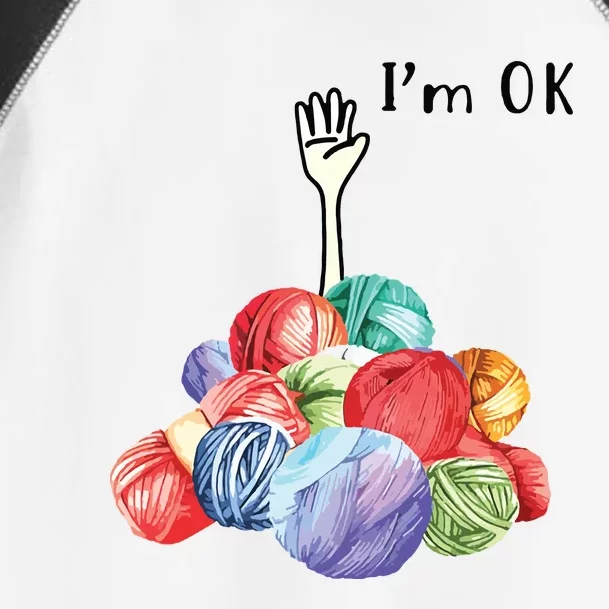 Crochet And Knitting Im Ok Toddler Fine Jersey T-Shirt