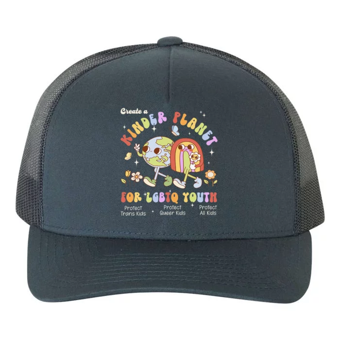 Create A Kinder Planet Earth For Lgbt Lgbt Pride Month Yupoong Adult 5-Panel Trucker Hat