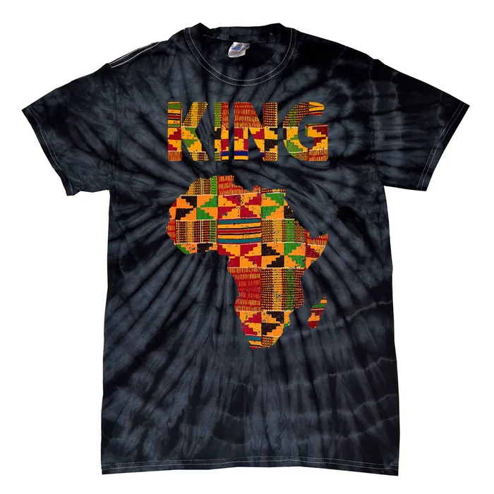 Cool African King Design Kente Cloth Africa Ghana Kids Men Tie-Dye T-Shirt