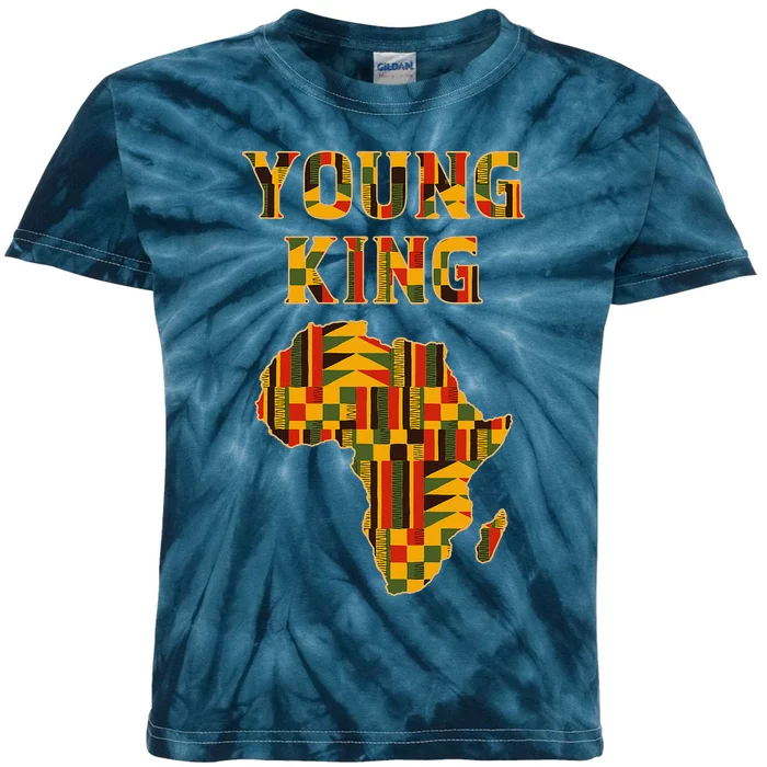 Cool African Kente Art African American Print Kids Tie-Dye T-Shirt