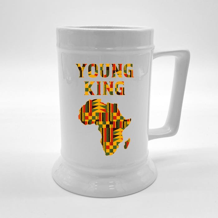 Cool African Kente Art African American Print Front & Back Beer Stein